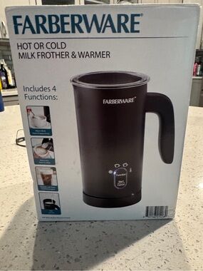 Farberware Black Milk Frother & Warmer
